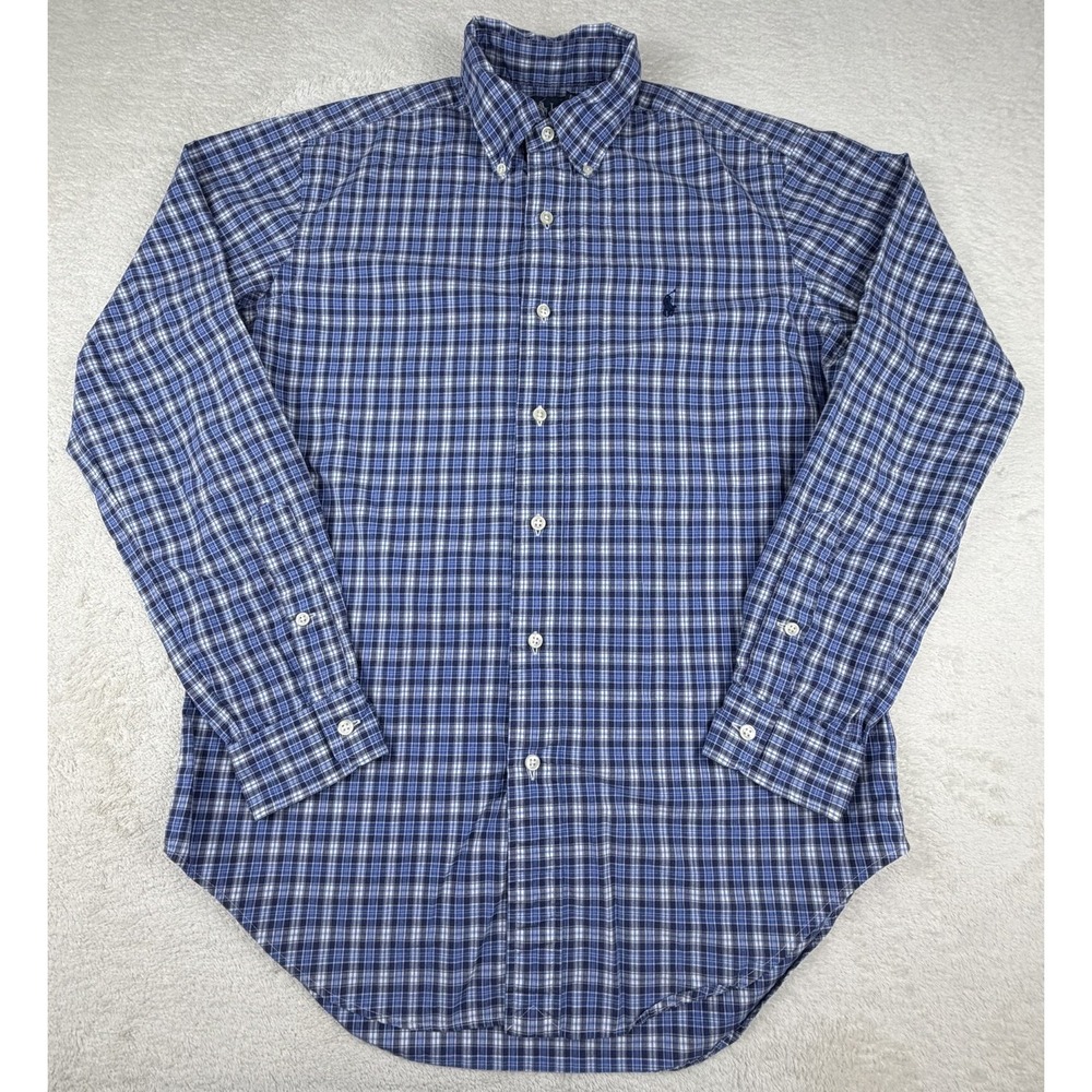 Polo Ralph Lauren Men's Plaid Long‎ Sleeve Button Down Classic Fit Size Small
